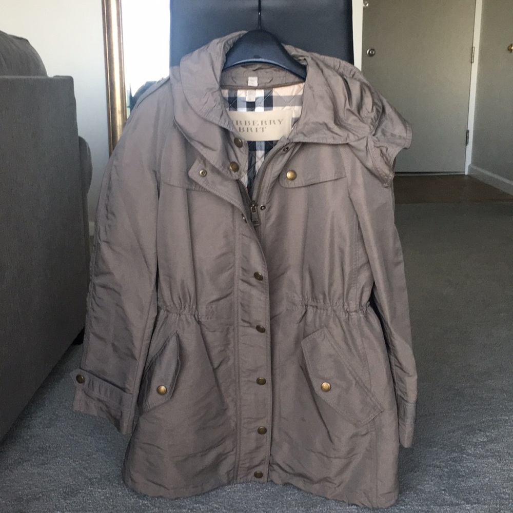 Burberry Brit Jacket, size M, grey-taupe